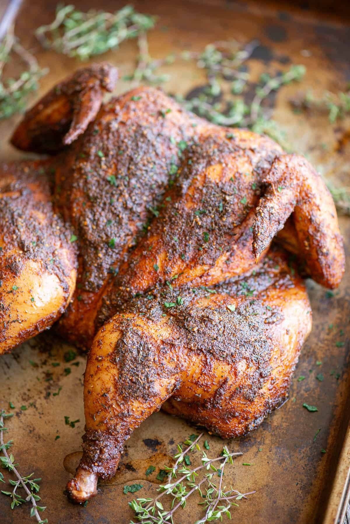 Whole Smoked Chicken